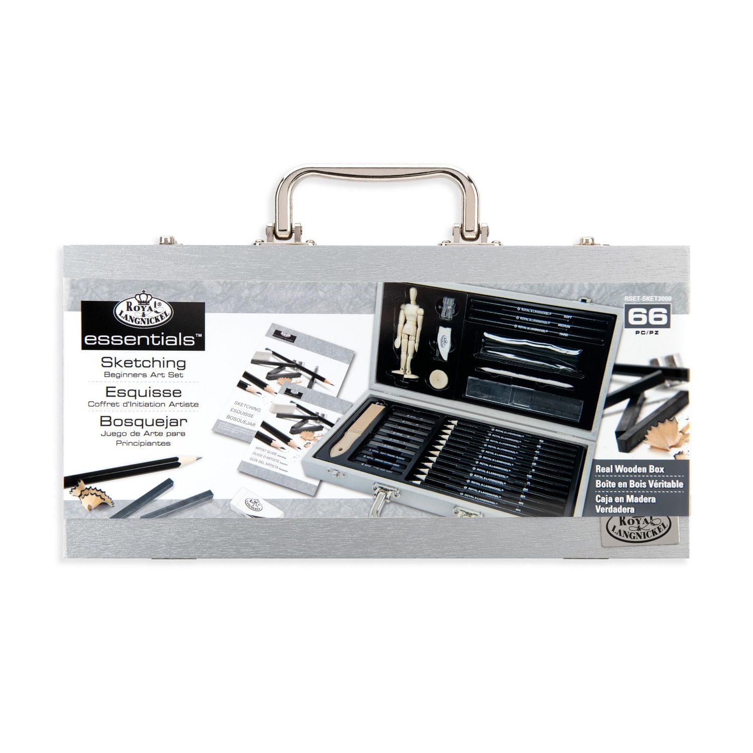 HANSlabelle Premium Special Kit 9点セット Royal & Langnickel Essentials Sketching Beginners Art Set, 66pc