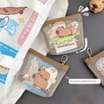 thumbnail image 3 of Cute Mesh Cartoon Anime for Student Girls Mini Wallet Earphone Storage Bags Key Card Lipstick Holder Coin Wallet DOG, 3 of 8
