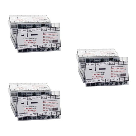 

3pcs Carbon Steel Screws Eyeglass Sunglass Screws Repair Kit with Screwdriver Watch Eyeglass Repair Screws
