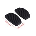 thumbnail image 3 of 1 paire de tampons en caoutchouc pour pédales de frein et d'embrayage automatique, pour Fiat Doblo Albea Punto Palio Fiorino 7568442, 3 of 4