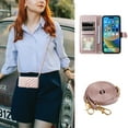 thumbnail image 7 of TECH CIRCLE For iPhone 14 Pro Max Case Wallet for Women Girl,Luxury PU Leather Crossbody Wristlet Strap Kickstand Slim Card Holder Slots Wallet Case for Apple iPhone 14 Pro Max 6.7" 2022,Rosegold, 7 of 7