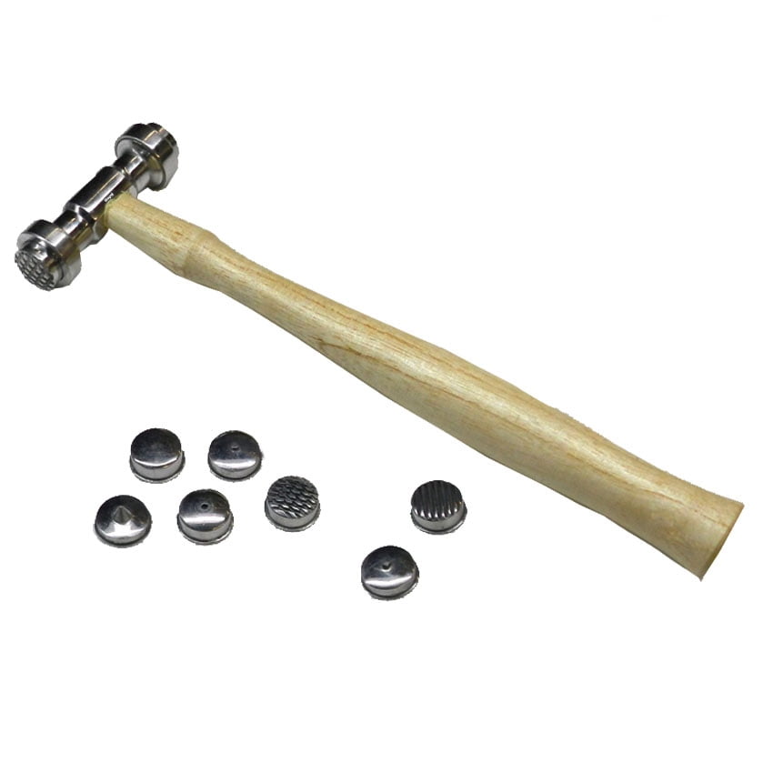 Texturing Hammer with 9 Interchangeable Heads Design Texture Metal Work