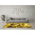thumbnail image 3 of Ahgly Company Indoor Rectangle Abstract Yellow Modern Area Rugs, 7' x 9', 3 of 4