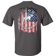thumbnail image 5 of Fair Game Ford Bronco USA Flag T-Shirt American Flag Graphic Design-Charcoal-M, 5 of 6