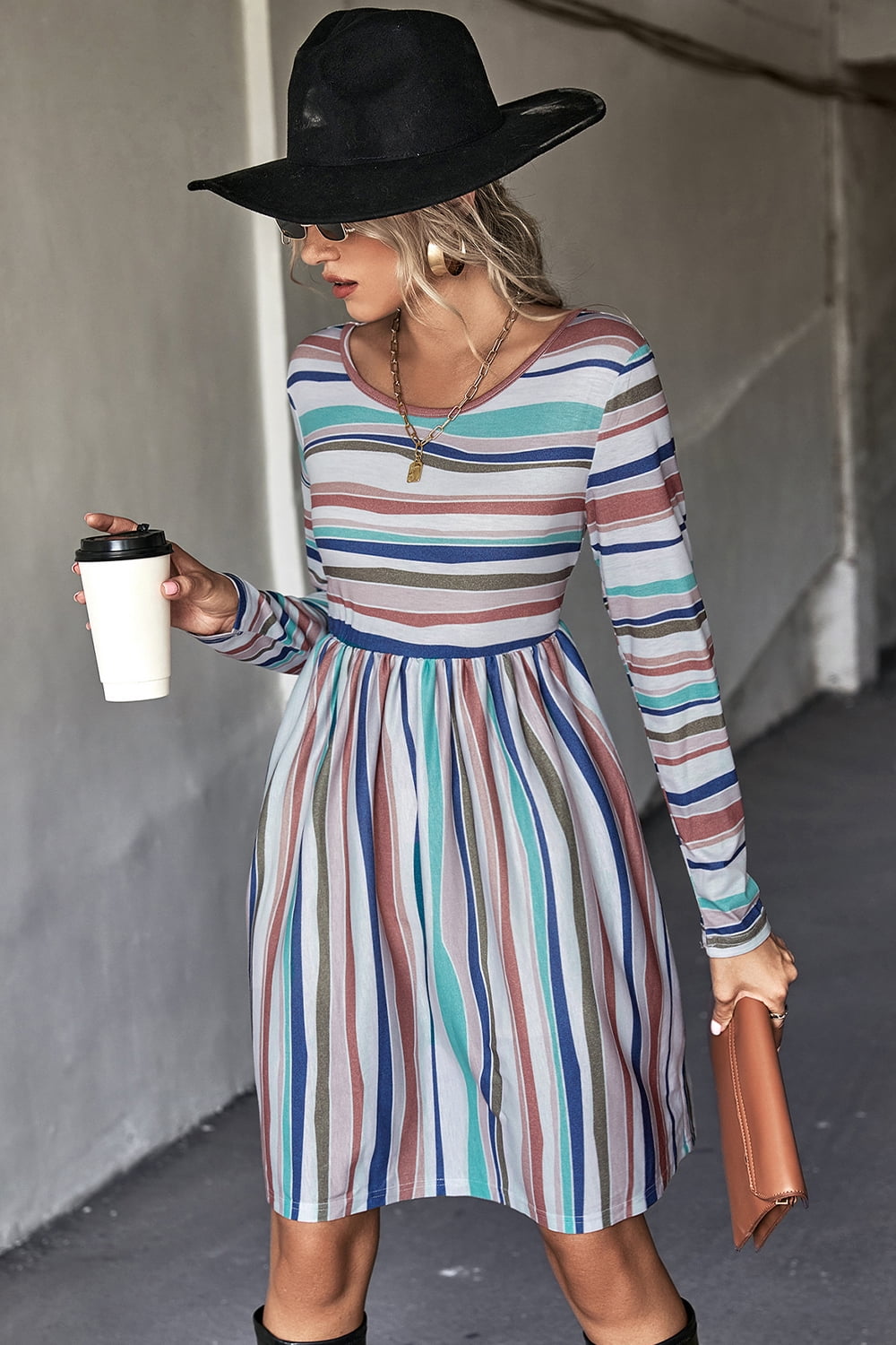 Walmart striped clearance dress