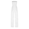 thumbnail image 6 of Fengqque Jumpers for Women with Clearance Overalls Casual Jumpsuits Plus Size Summer Solid Sleeveless Loose Long Playsuits Rompers Jumpsuit, 6 of 7