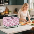 thumbnail image 4 of Renewold Toaster Oven Protector Stain-Resistant Polyester Smart Oven Air Fryer Protective Case with Accessory Pockets Home Kitchen Decoration, 18.5 x 14.5 x 9 Inches, Pink Cow Print, 4 of 7