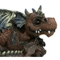 thumbnail image 5 of Snuggling Cozy Red Fire Dragon At Rest Planter Pot Garden Decor Figurine 11.25"L, 5 of 9