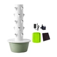 thumbnail image 1 of Torre hidropónica, de hidropónico, regalo ecológico para amantes de la jardinería, jardinera vertical para amantes de la jardinería. Verde S, 1 of 8