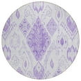 thumbnail image 2 of Addison Rugs Chantille Indoor/Outdoor Transitional Moroccan Purple Washable Round Rug, 8' x 8', 2 of 6