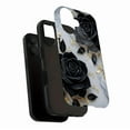 thumbnail image 3 of Black Rose Gold Floral iPhone Case for Women Men, Elegant Romantic Gift for Valentine's Day Birthday, Compatible with iPhone 11/12/13/14/15/16 (Pro Max/Plus), 3 of 9