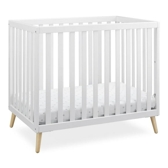 Lit bébé Delta Children Tucker Mini, Bianca Blanc/Naturel