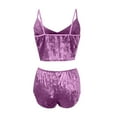thumbnail image 4 of Plus Size Lingerie Women Bodysuit Corset Tops for Women Women's Lingerie Light Purple S, 4 of 4