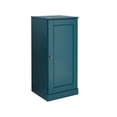 thumbnail image 2 of 100% Solid Wood Short Bathroom Cabinet with Solid Door - 16.5" W x 36" H - Teal Blue Wooden Cabinet, 2 of 5