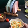 thumbnail image 3 of Simple Wheat PP Plate Dessert Dishes Fruit Bread Dinner Plates Squre Solid Tray Kitchen Household Tablewares Utensils, 3 of 7