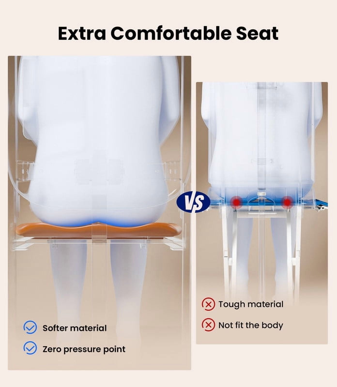 Upgrade Electric Chair Lift for Elderly Falls, Heavy Duty Lift Chair with T-stabilized Base, Help You Get Up from Floor, Support Up to 440 LBS, AX15 (Orange)