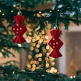 thumbnail image 4 of Adorno Colgante Nevado para Árbol de Navidad | Decoración Navideña Pequeña Roja para Ventana | Material Plástico | 9 X 4,5 X 2,5 Cm | 1 Unidad, 4 of 6