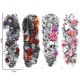 thumbnail image 2 of Kit de pegatinas de arte del tatuaje calavera flor cuerpo brazo temporal para hombres mujeres 170x480mm, 2 of 9
