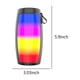 thumbnail image 3 of Altavoz Bluetooth, audio Bluetooth 5.0, transmisor de audio colorido, subwoofer de audio Bluetooth portátil para exteriores, sonido envolvente, altavoz de alta fidelidad, audio Bluetooth, 3 of 9