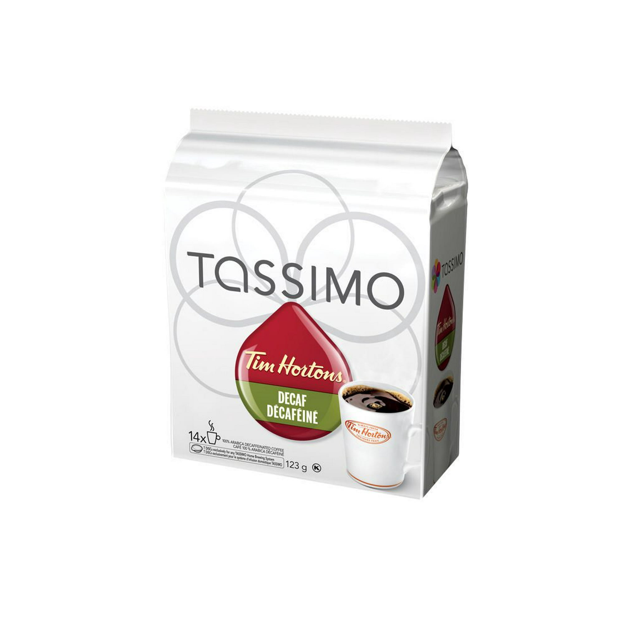 Tim Hortons Tassimo Decaffeinated Coffee 14 Discs Walmart