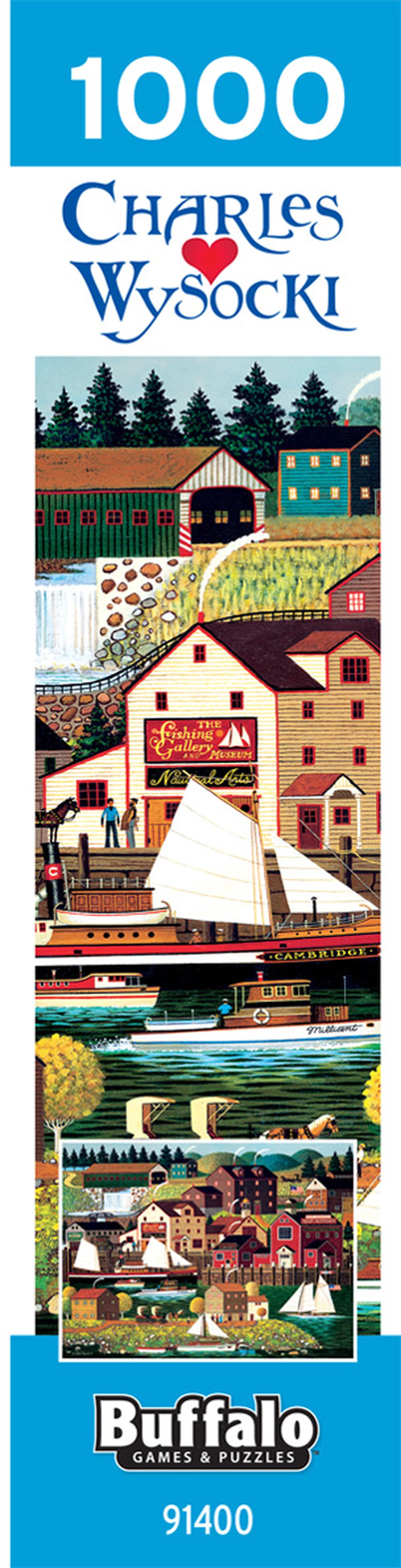 Buffalo Games 1000-Piece Wysocki The Cambridge Interlocking Jigsaw Puzzle for Adults Ages 14+
