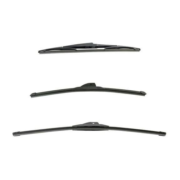 Geelife Tech & Exact For 03-06 Outlander Windshield Wiper Blade Front & Rear 3pc Set
