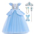 thumbnail image 1 of Disfraz de Halloween para niñas, vestido de princesa de Cenicienta, ropa de fiesta de cumpleaños Fivean unisex, 1 of 2