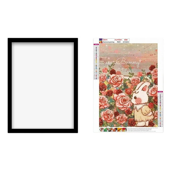 Diamond art frame magnetic photo frame 30*40cm photo frame diamond painting office decoration picture frame-style:style12;