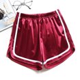 thumbnail image 2 of biudgviw Womens Shiny Shorts Reflective Cute Elastic High Waisted Stain Glitter Shorts Trendy Party Club Hot Shorts with Pockets, 2 of 4