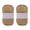 Khaki, variant on Hand-Knitting Yarn with Textured Cotton Linen Blend, 2 mm Crochet Thread, Two Roll Pack for Hats and Handmade Bags