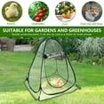 thumbnail image 5 of Ikoopy Mini Greenhouse Waterproof Pop Up Greenhouse Clear PVC Greenhouse Cover with Nails and Carrying Bag Portable Small Greenhouse for Outdoor Fruits Shrubs Vegetables, 5 of 11