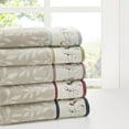 thumbnail image 3 of Madison Park Ensemble de Serviettes en Jacquard de Coton Brodé Serene 6 Pcs Rouge, 3 of 8