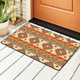 thumbnail image 1 of Vintage Southwestern Native Aztec Style Rugs Doormat, Non-Slip Machine Washable Carpets Floor Door Mat , 36" x 24", 1 of 6