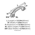 thumbnail image 7 of Amerock Everyday Heritage 3 in (76 mm) Center-to-Center Satin Nickel Cabinet Pull, 7 of 7