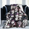 thumbnail image 6 of Kuromi Blanket, Anime Throw Blanket For Couch Sofa Bed, Soft Cozy Lightweight Warm Flannel Blanket, Home Decor, Anime Gifts For Boys Girls Kids Teens, 80"X60", 6 of 9