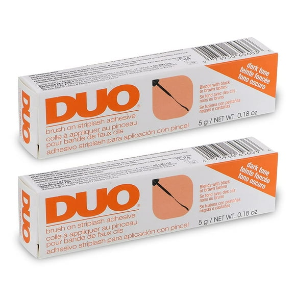 Adhesivo para pestañas postizas DUO Brush-on Strip Lash Dark, 5 ml, x2
