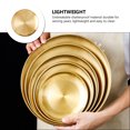 thumbnail image 3 of Fruit Tray Stainless Steel Towel Salad Plate Mini Cake Pans Metal Serving Banquet Child, 3 of 6