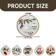 thumbnail image 3 of 5.9" Christmas Embroidery Kit DIY Handmade, Embroidery Kit, Embroidery Kit For Beginners, 3 of 9