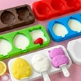 thumbnail image 7 of JDH Silicone DIY Children's Favorite Home Ice Cream Toy Mold Box Children's Cartoon Chicken Pig Ice Cream Stick Silicone Mold Reusable, 7 of 7