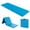 Blue, variant on Resenkos Gymnastics Mat, Exercise Tumbling Mat,6 x 2ft Tri-Fold Gym Mat with Handles and Removable Zippered Cover-Pink & Purple