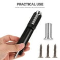 thumbnail image 3 of HAMPPLIES Door Security Latch Drop Bolt Latch Black Zinc Alloy 1Pcs for Easy Use, 3 of 8