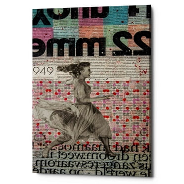 Epic Graffiti 'Back In Time' by DB Waterman, Canvas Wall Art, 12"x18"