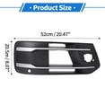 thumbnail image 4 of 1pc Cubierta de Rejilla de Luz Antiniebla Frontal Derecha para Audi Q7 2017-2019 No.4M0807682T ABS Negro Tono Plateado, 4 of 7