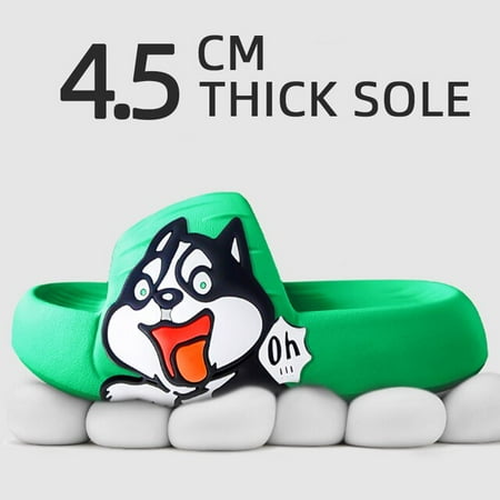 

CoCopeanut New Cute Princess Stickers Thick Sole Super Soft Women Slippers Bathroom Beach Indoor Sandals 2022 Summer Slides Couple Shoes
