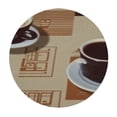 thumbnail image 4 of BANET Themed Table Cloth - Milk Round Tablecloth Beige Brown Table Cover Decorative for Kitchen Dining Table Party 31"-35, 4 of 8