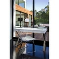 thumbnail image 2 of UrbanPro Modern Gloss Lacquer & High Polished Steel Metal Desk in White, 2 of 5