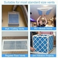 thumbnail image 3 of 1pc Air Conditioning Ventilation Filters Cotton Reusable Electrostatic Floor Vent Filter Air Filtration Home Improvement Parts, 3 of 8