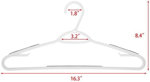 30 Pack Bendable Plastic Hangers Light-Weight Non-Slip Clothes/Suit Hangers(Grey)