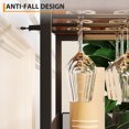 thumbnail image 4 of Wine Bar Rack Cabinet with Detachable Wine Rack and Glass Holder, Small Sideboard and Buffet Cabinet with Mesh Door for Liquor and Glasses, Kitchen and Dining Room, 4 of 8