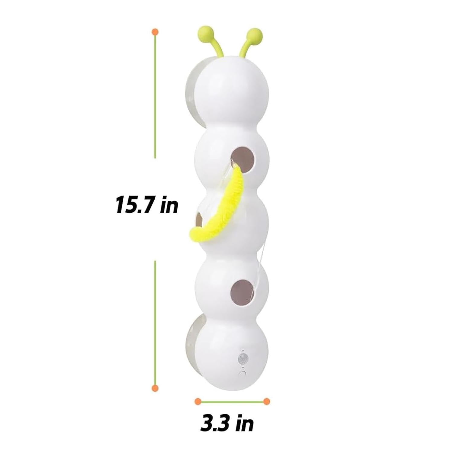 Happy Luna Cat Toy, Cat Toys with Worm Design, Interactive Automatic Kitten Plaything, Fun Stimulating Exercise for Bored Felines